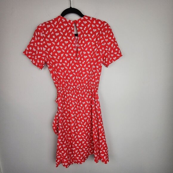 Los Angeles Atelier and Other Stories dress size 0 Short sleeve floral front tie - Picture 9 of 13